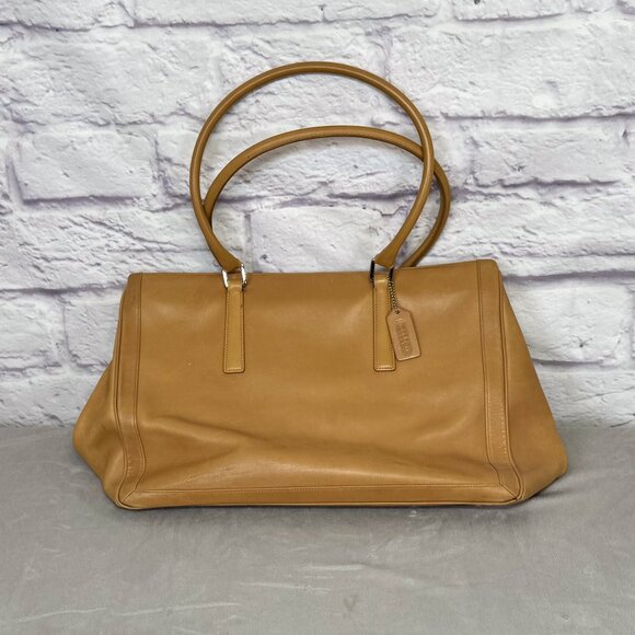 Vintage Coach 9426 Camel Tote Shoulder Bag - Picture 1 of 12